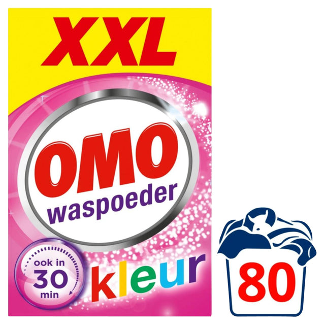 Wasmiddel Omo Color poeder  80scoops 4,73KG