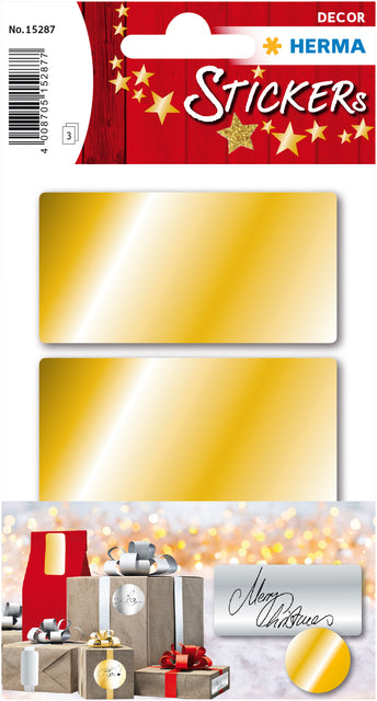 Display HERMA DECOR Kerststickers goud & zilver