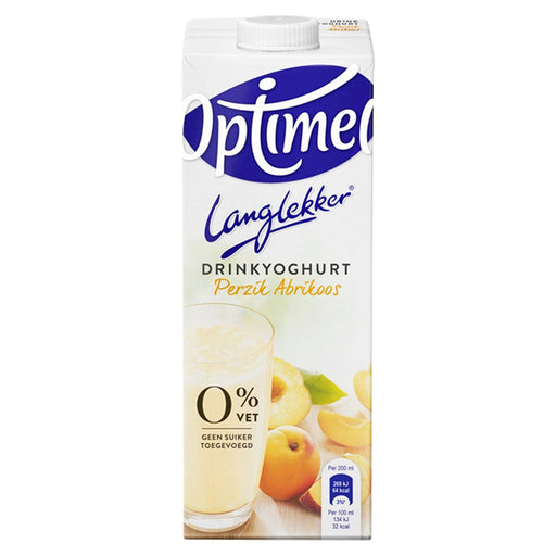 Drinkyoghurt Optimel Langlekker perzik abrikoos 1liter (per 6 stuks)