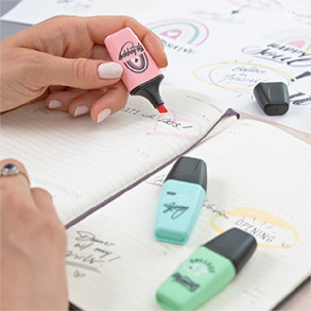 Markeerstift STABILO Boss mini Pastellove etui à 6 kleuren