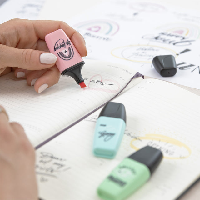 Markeerstift STABILO Boss mini Pastellove etui à 6 kleuren