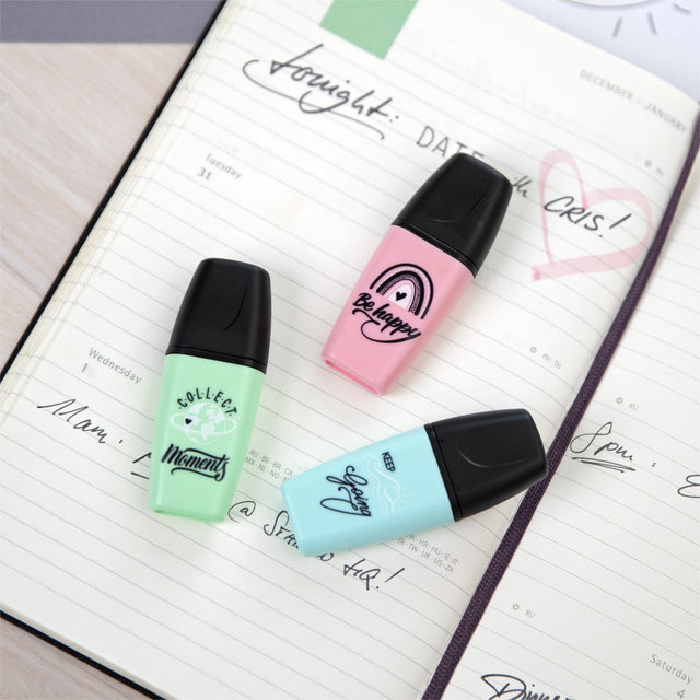 Markeerstift STABILO Boss mini Pastellove etui à 6 kleuren