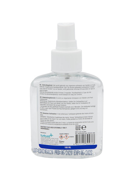 Handspray Konix Hygienic 100ml 70% alcohol (per 30 stuks)