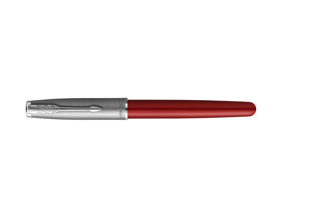 Vulpen Parker Sonnet Sand Blasted Metal & Red Lacquer M