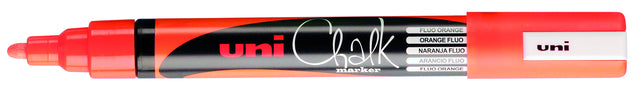 Krijtstift Uni-ball Chalk rond fluo oranje