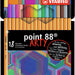 Fineliner STABILO point 88 Arty etui à 18 kleuren