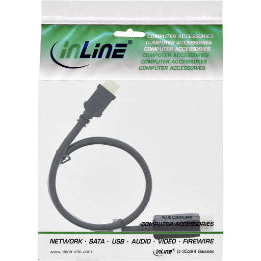 Kabel inLine Displayport HDMI 4K M/M 2 meter zwart