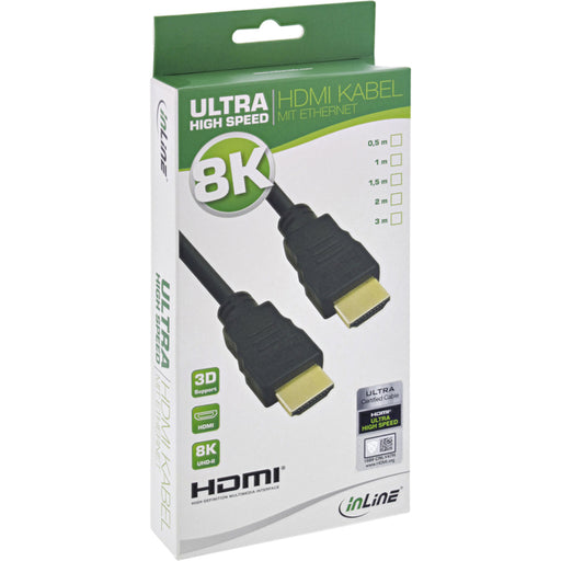 Kabel inLine HDMI ETH8K M/M 2 meter zwart