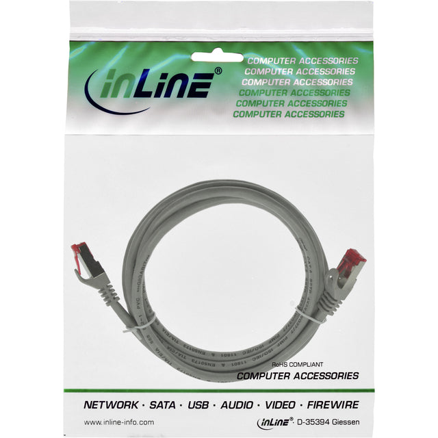 Kabel inLine patch CAT.6 S/FTP 3 meter grijs