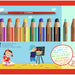 Kleurpotloden STABILO Woody 880/18 set à 18 kleuren met puntenslijper