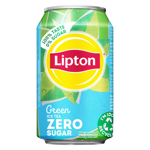 Frisdrank Lipton Ice Tea Green Zero 330ml (per 24 stuks)