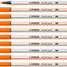 Brushstift STABILO Pen 568/30 bleek vermiljoen (per 10 stuks)