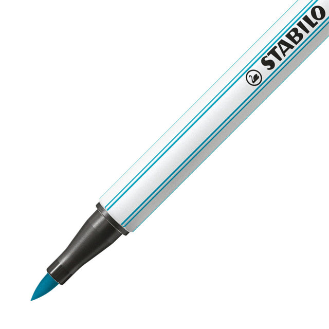 Brushstift STABILO Pen 568/31 lichtblauw (per 10 stuks)