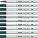 Brushstift STABILO Pen 568/63 aarde groen (per 10 stuks)