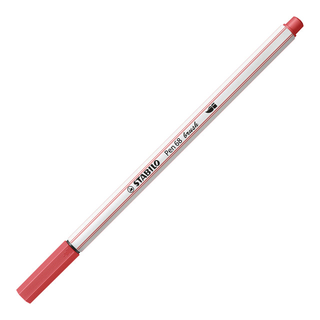 Brushstift STABILO Pen 568/47 roestig rood (per 10 stuks)