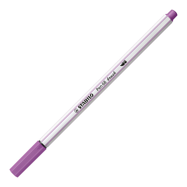 Brushstift STABILO Pen 568/60 pruimpaars (per 10 stuks)