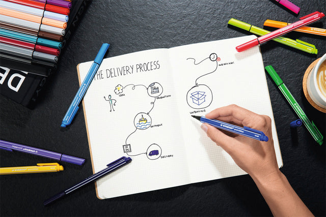 Viltstift STABILO pointmax Arty etui à 24 kleuren