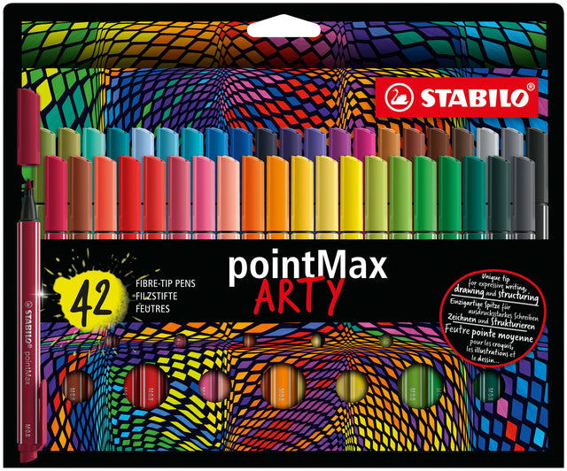 Viltstift STABILO pointmax Arty etui à 42 kleuren