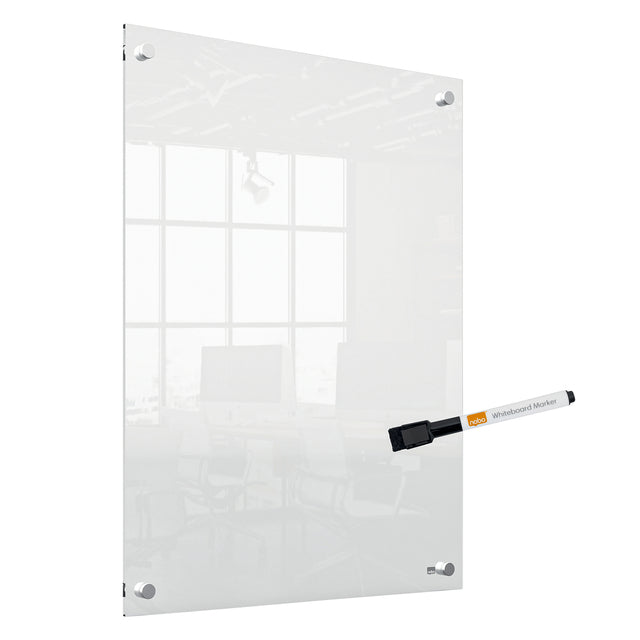 Whiteboard Nobo wand transparant acryl 600x450mm