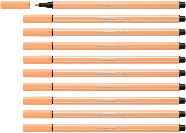 Viltstift STABILO Pen 68/25 pastel oranje