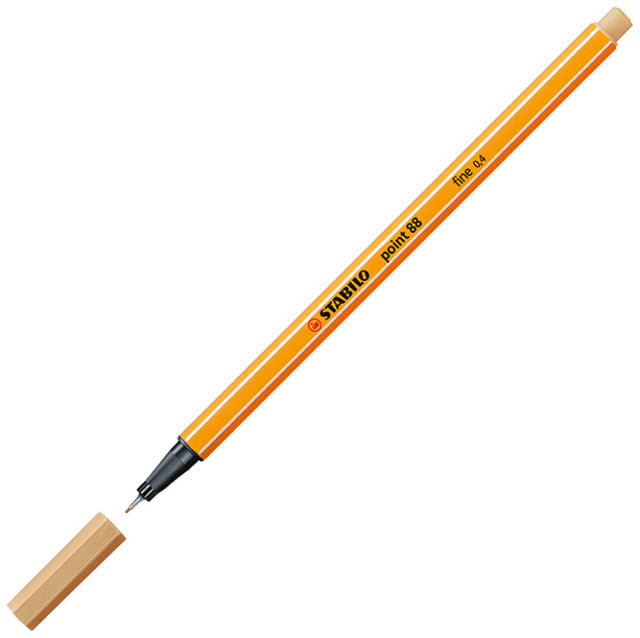 Fineliner STABILO point 88/88 licht oker