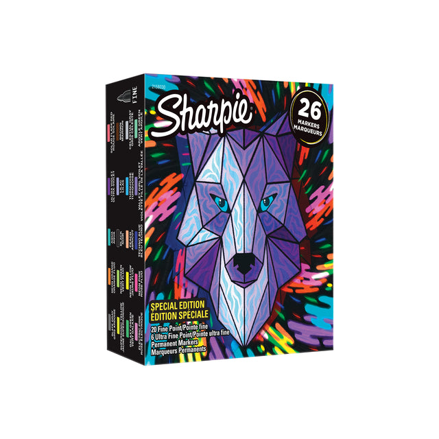 Viltstift Sharpie bigpack Wolf à 26 kleuren