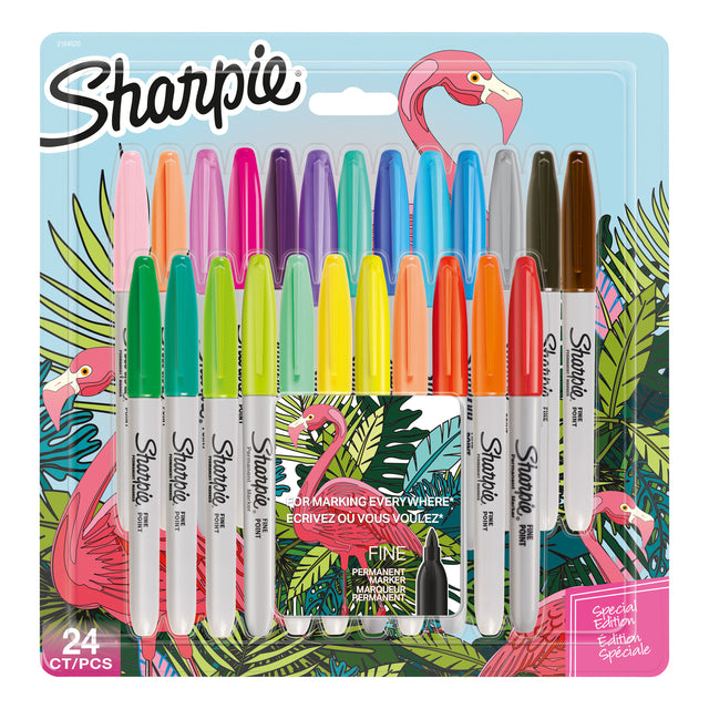 Viltstift Sharpie bigpack Flamingo à 24 kleuren
