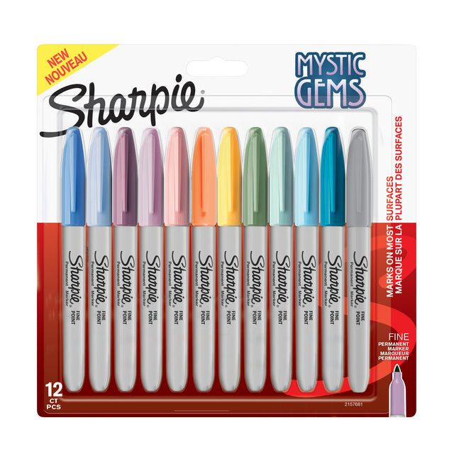 Viltstift Sharpie Mystic Gems à 12 kleuren