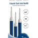 Gelschrijvervulling Pentel LR7 Energel 0.4mm blauw set à 3 stuks