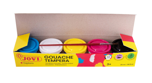 Gouache Jovi Tempera set à 5 kleuren 35ml met penseel