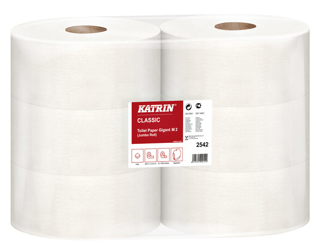 Toiletpapier Katrin Classic Gigant M2 2laags 6rollen