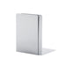 Boekensteun MAUL aluminium 12x12x17.5cm set 2 zilver