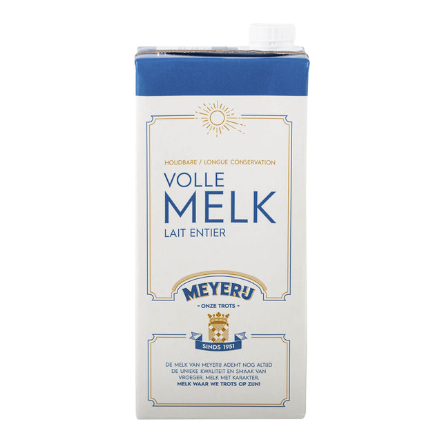 Melk Meyerij vol lang houdbaar 1 liter (per 12 stuks)
