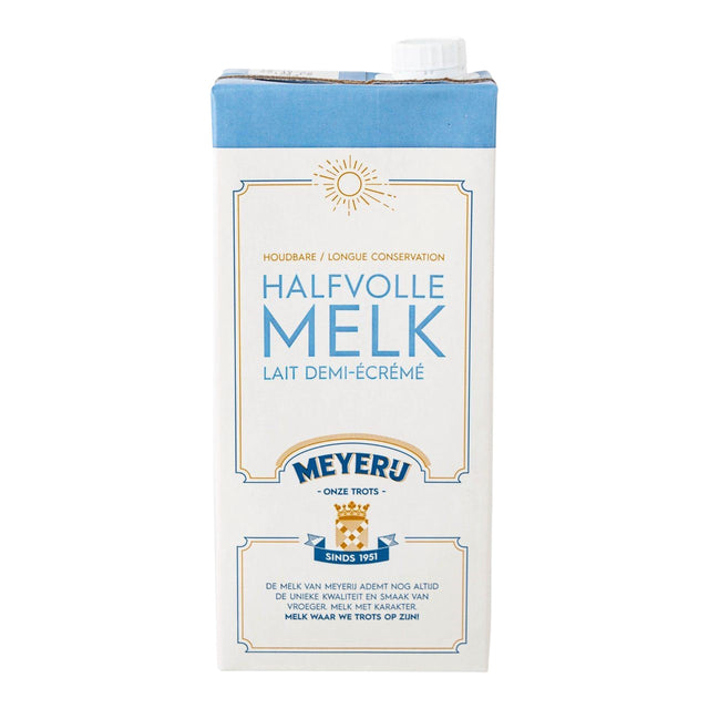 Melk Meyerij halfvol lang houdbaar 1 liter (per 12 stuks)