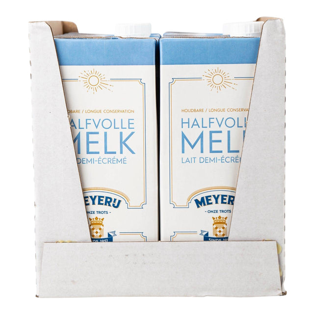 Melk Meyerij halfvol lang houdbaar 1 liter (per 12 stuks)
