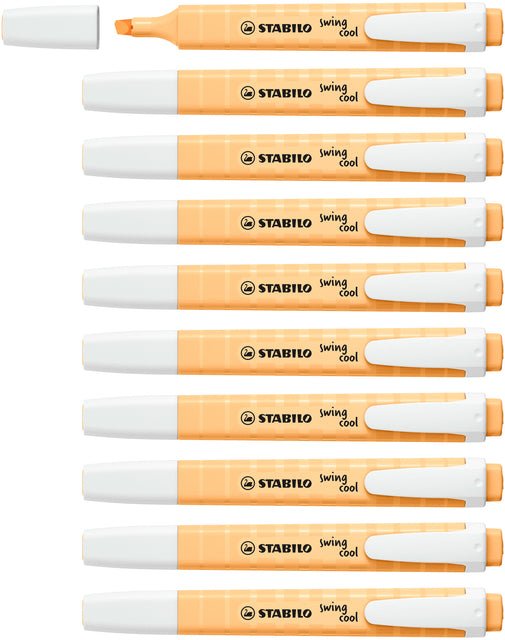 Markeerstift STABILO Swing Cool 275/125 pastel zacht oranje (per 10 stuks)