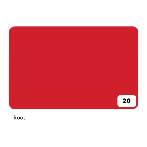 Fotokarton Folia 2zijdig 50x70cm 300gr nr20 rood (per 10 stuks)