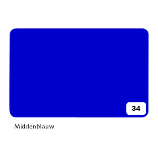 Fotokarton Folia 2zijdig 50x70cm 300gr nr34 middenblauw (per 10 stuks)