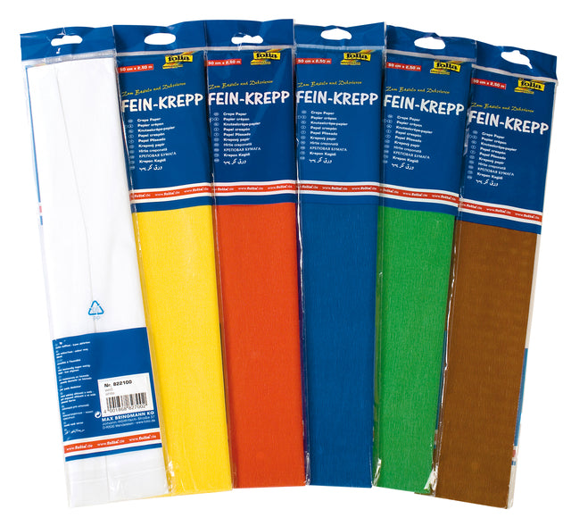 Crepepapier Folia 250x50cm nr161 kastanjebruin (per 10 stuks)