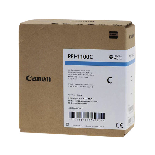 Inktcartridge Canon PFI-1100 blauw