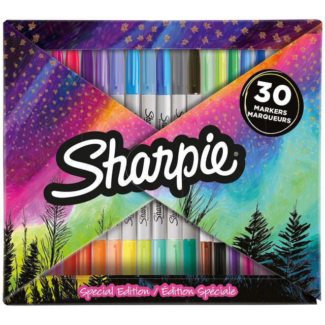 Viltstift Sharpie bigpack fold à 30 kleuren