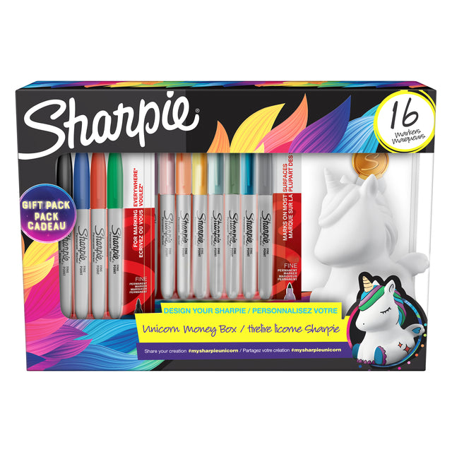 Viltstift Sharpie giftpack unicorn à 10 kleuren