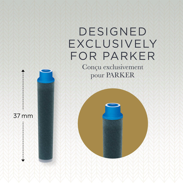 Inktpatroon Parker Quink mini uitwasbaar blauw