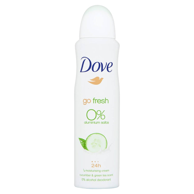 Deodorant DOVE Spray Go Fresh Cucumber 0% 150ml (per 6 stuks)