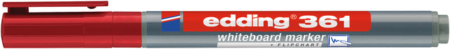 Viltstift edding 361 whiteboard rond rood 1mm (per 10 stuks)