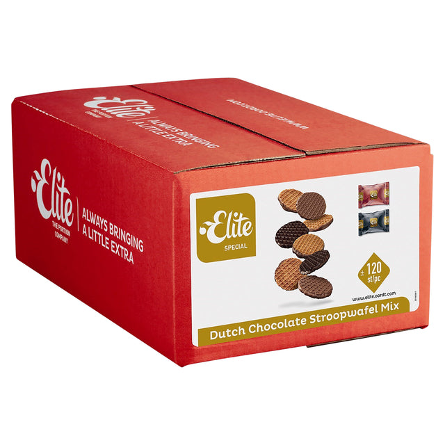 Koekjes Elite Dutch chocolate stroopwafel mix 120 stuks