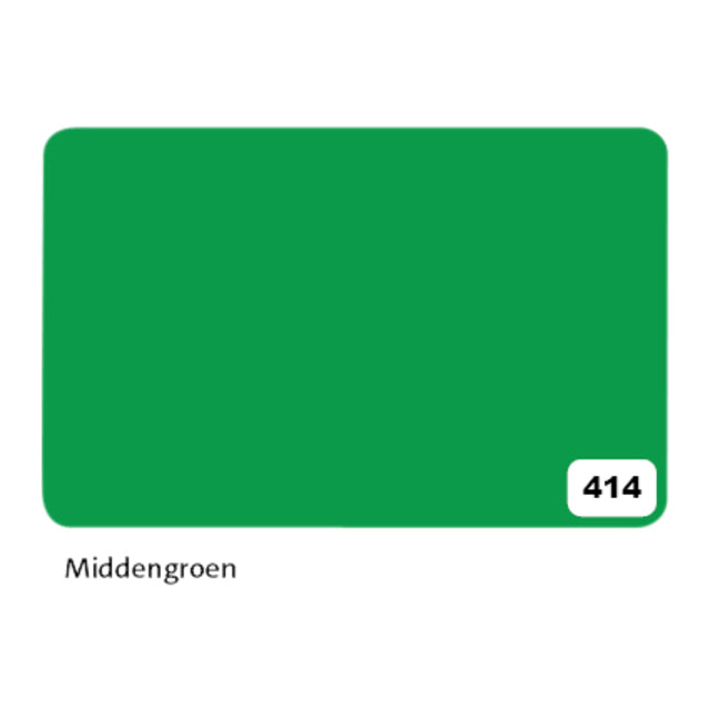 Etalagekarton folia 48x68cm 380gr nr414 middengroen (per 10 stuks)
