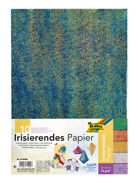 Iriserend papier Folia 23x33cm 75gr