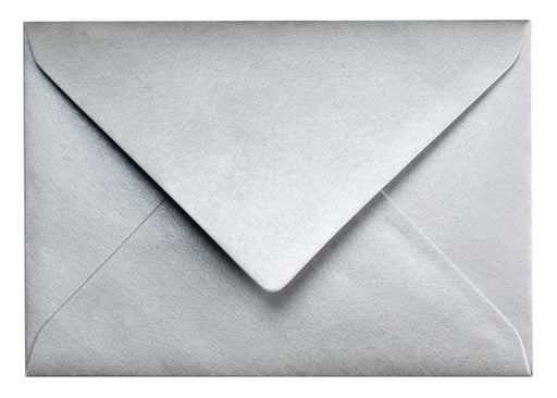 Envelop Papicolor C6 114x162mm metallic zilver