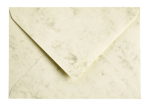 Envelop Papicolor C6 114x162mm marble Ivoor